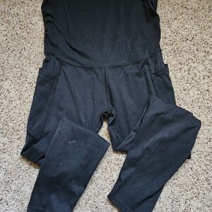 Black Maternity Leggings With Pockets